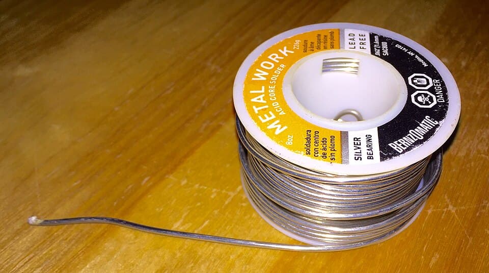 Reel of solder wire